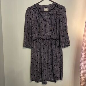 Anthropologie Maeve Black and White Dress XS